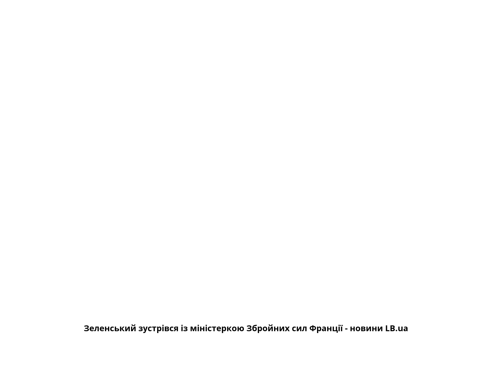 Зеленський зустрівся із міністеркою Збройних сил Франції - новини LB.ua
