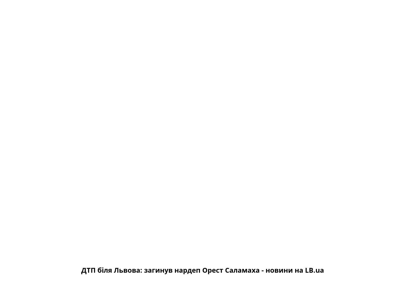 ДТП біля Львова: загинув нардеп Орест Саламаха - новини на LB.ua