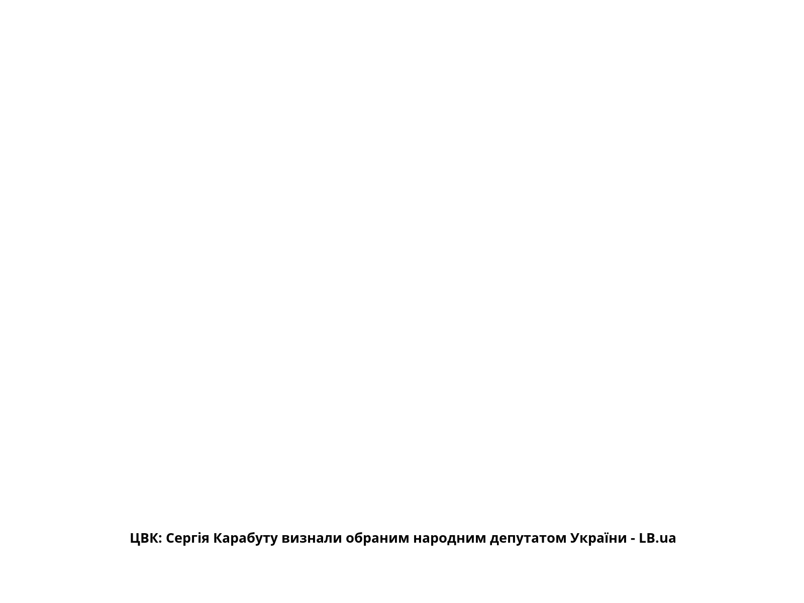 ЦВК: Сергія Карабуту визнали обраним народним депутатом України - LB.ua