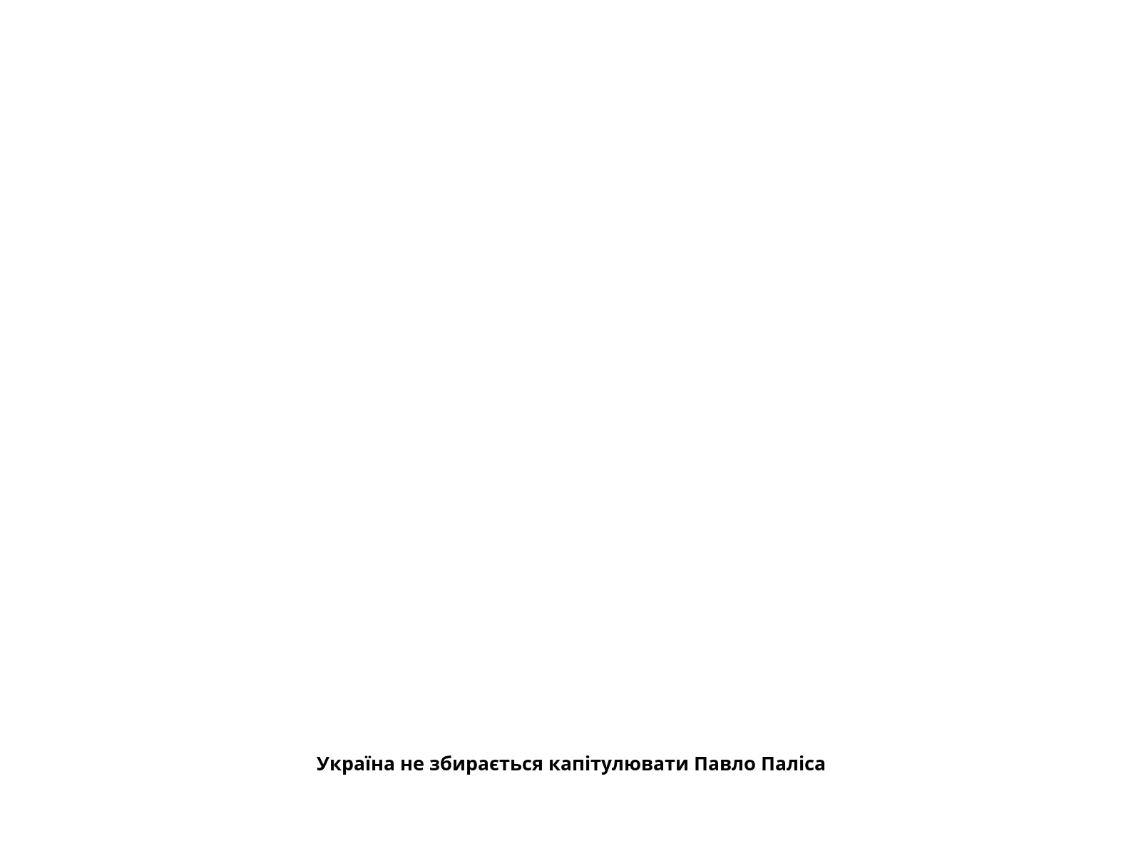 Україна не збирається капітулювати Павло Паліса