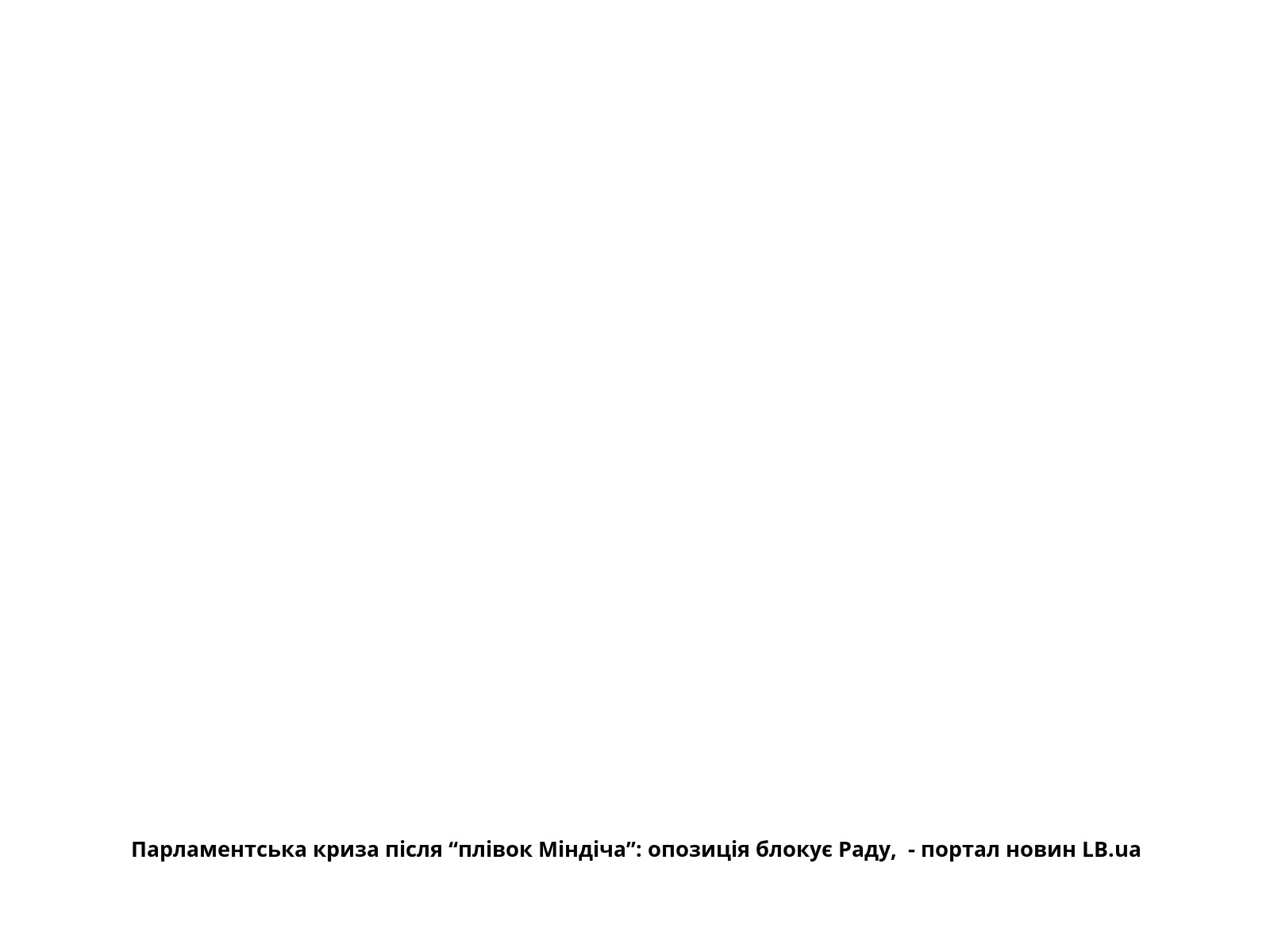 Парламентська криза після “плівок Міндіча”: опозиція блокує Раду,  - портал новин LB.ua