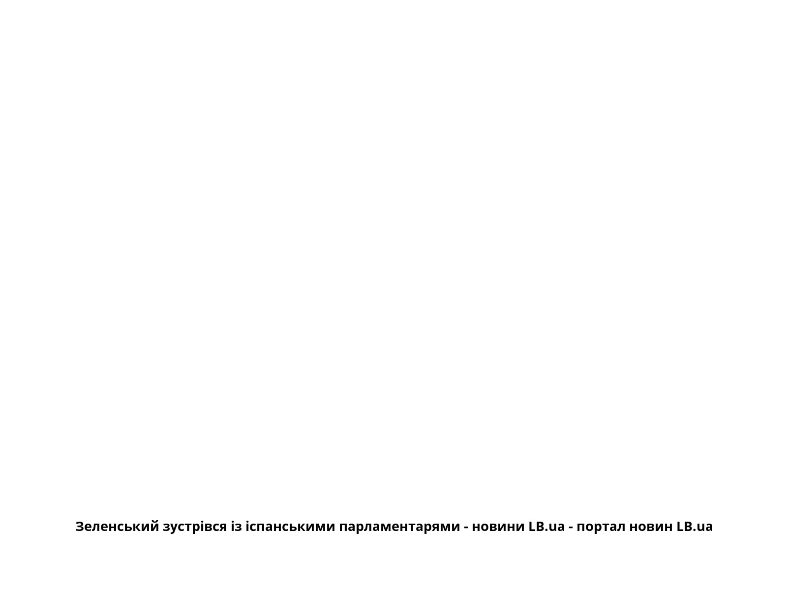 Зеленський зустрівся із іспанськими парламентарями - новини LB.ua - портал новин LB.ua